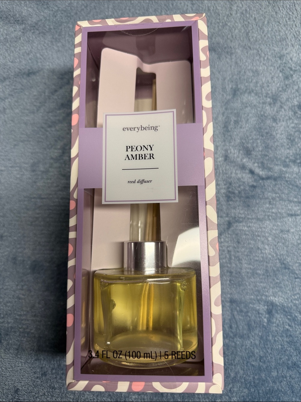 Peony Amber Reed Diffuser - Purple & Pink Packaging